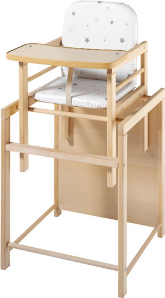 Schardt Kombi-Hochstuhl X-TRA, Buche geölt, Sitz foliert, Produktbild 2