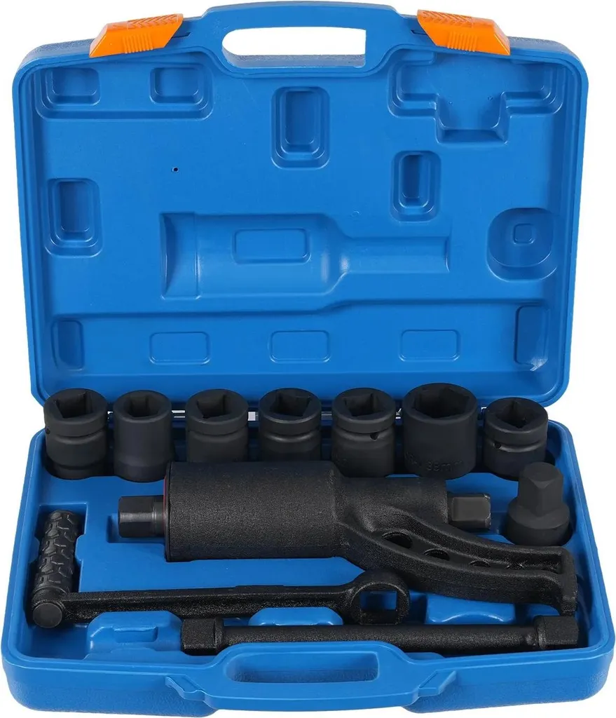 Moltiplicatore di coppia - Set di utensili per lo smontaggio di pneumatici - Coppia 5500 Nm - Rapporto di trasmissione 1:58 - Per autocarri, escavatori, trattori - Carichi pesanti