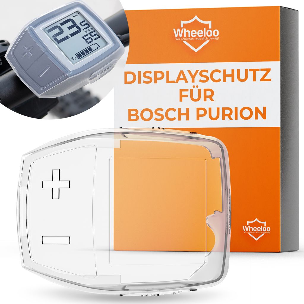 WHEELOO Bosch Purion Schutzhülle wasserdicht & transparent I Ebike Display Schutz gegen Kratzer & Wasser I E-Bike Monitor Displayschutz Abdeckung