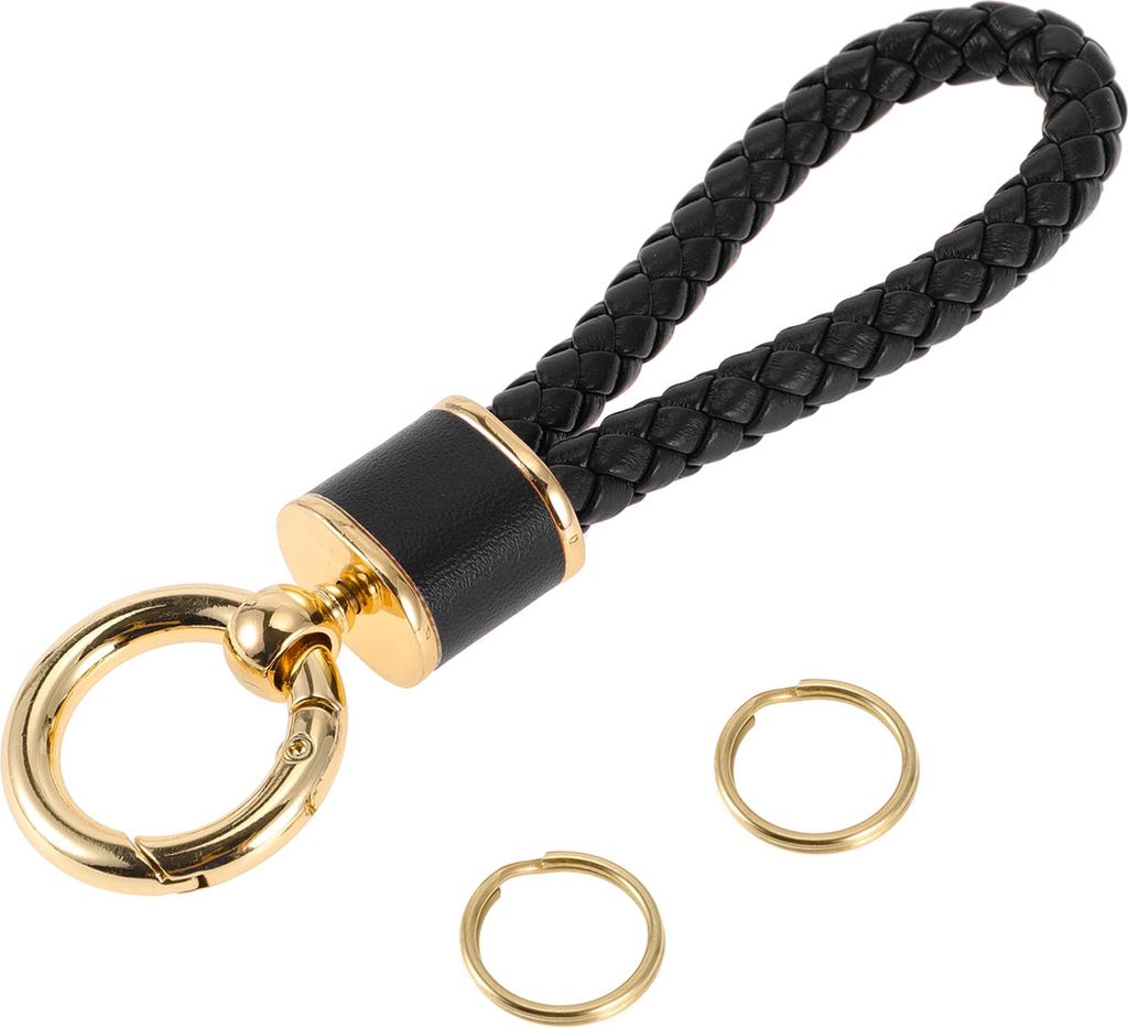 Autoschlüsselanhänger Universal Schlüsselanhänger mit Ring für Schlüsselanhänger für Zuhause für Frauen Kunstleder, Zinklegierung Goldton,...