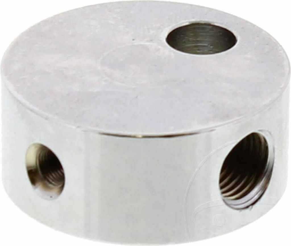 3-Wege Bremsenschlauchverteiler TYP834 3/8 UNF Chrom