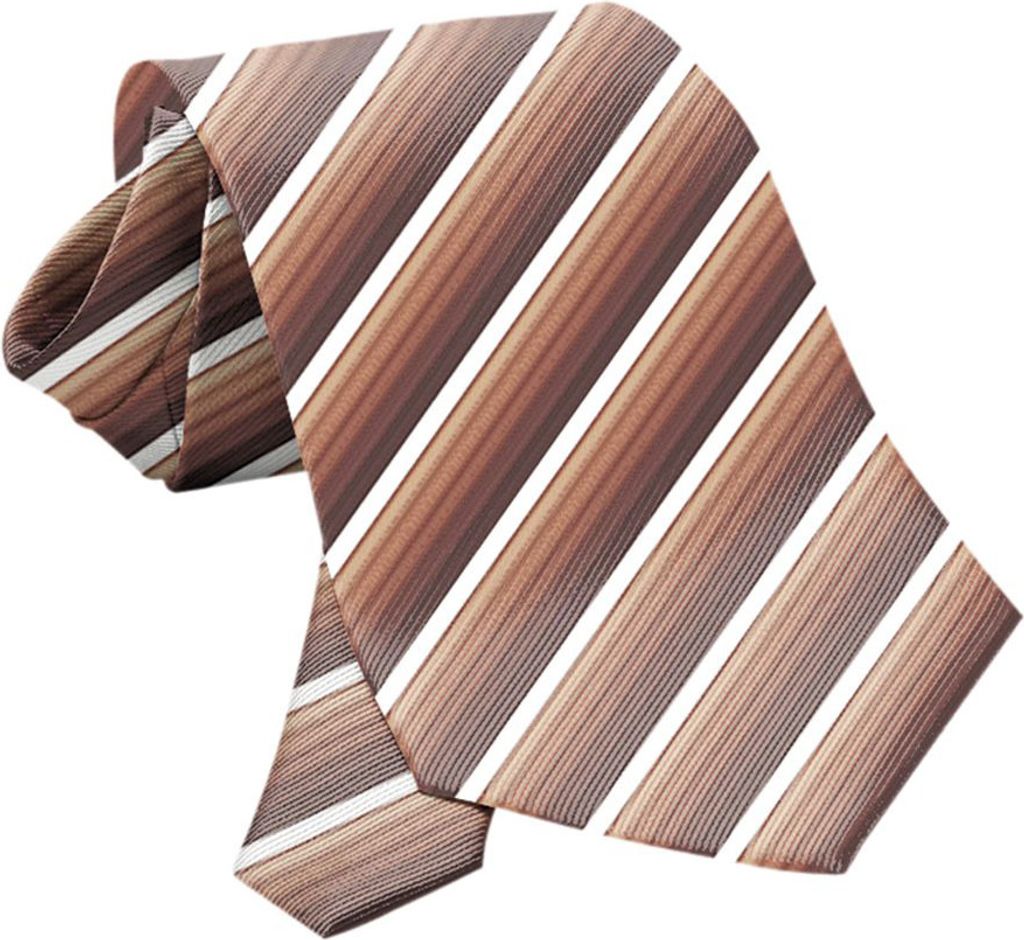 Krawatte, Binder, Farbe brauntöne gestreift, 100% Produktbild 
