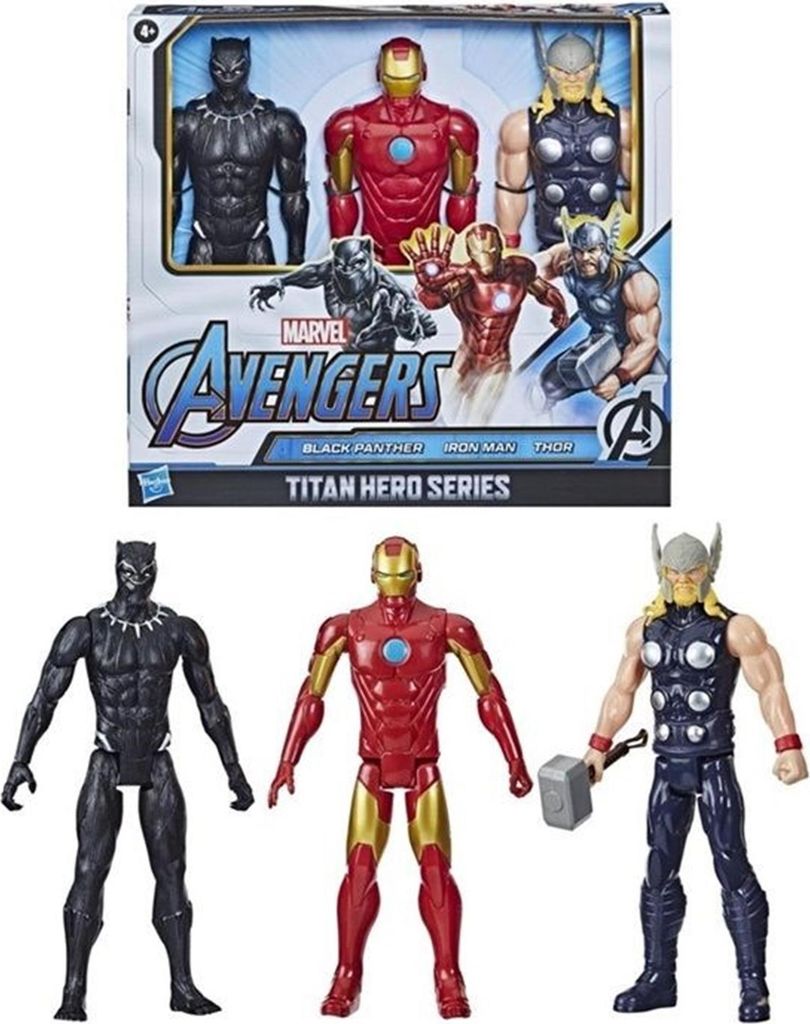 Sada 3 figúrok Avengers 30 cm Black Panther Iron Man Thor Obrázok produktu 