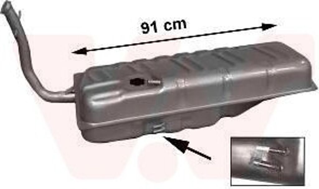 VAN WEZEL Kraftstofftank Kraftstofftank für VW Polo Coupe (86C, 80) 42L 5820081