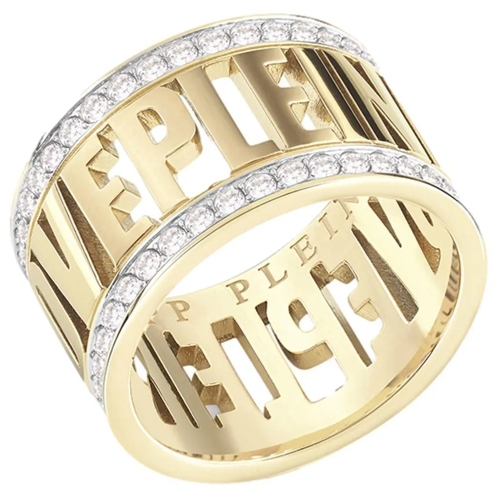 Philipp Plein PJ1AA08R4 Bague en Acier Inoxydable Argenté pour Femme