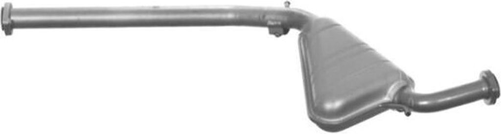 VEGAZ ALS-107 Mittelschalldämpfer Schalldämpfer für ALFA ROMEO 166 (936) für LANCIA KAPPA (838A)