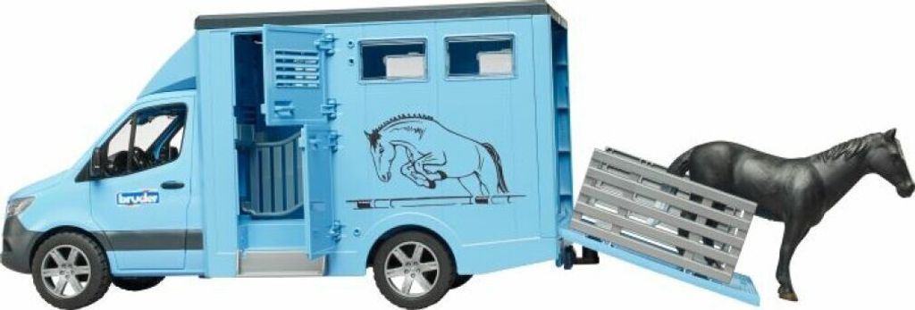 Bruder Mercedes Benz Sprinter Tiertransporter, mit 1 Pferd, Immagine del prodotto 