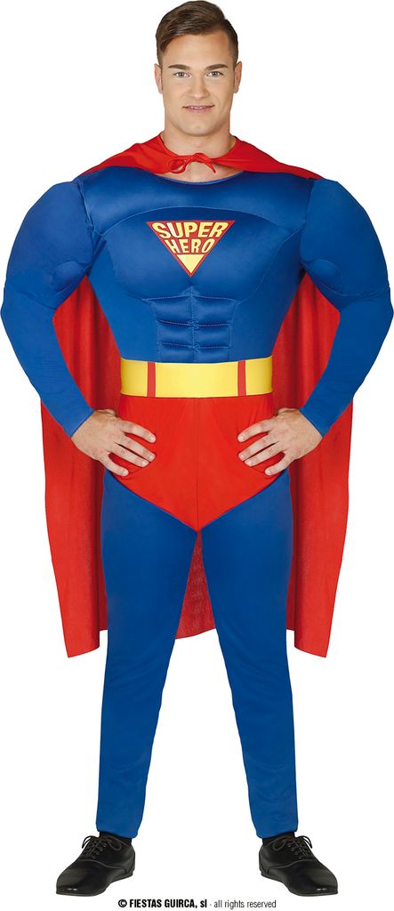Superheld Mutiger Abenteurer Strahlendes Kostüm Kraftvoller Held Comicfigur Perfekt Für Karneval Ideal Für Ihre Nächste Feier Fasching Comic, G...