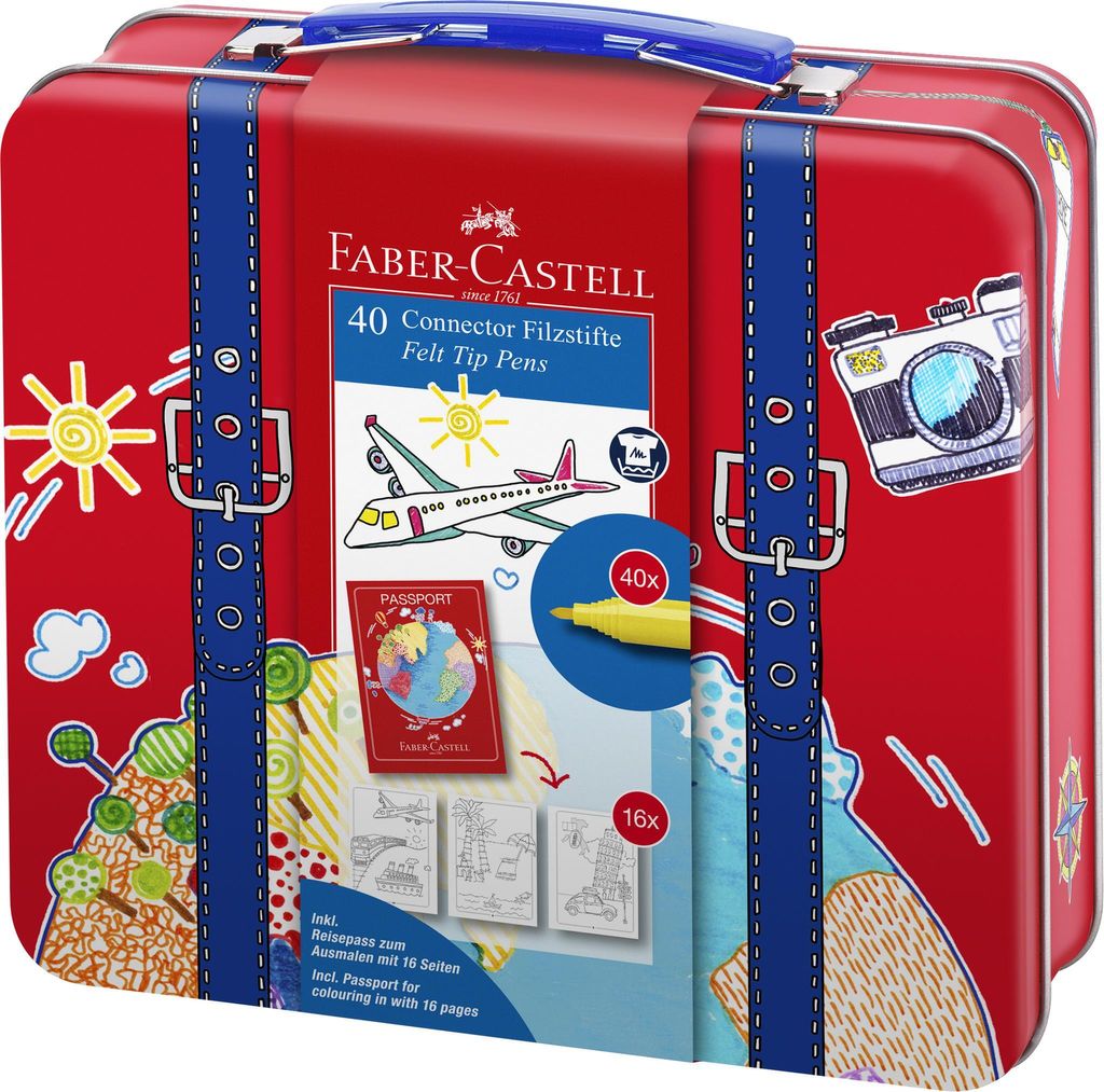 FABER-CASTELL Filzstift Connector Reisekoffer Image du produit 