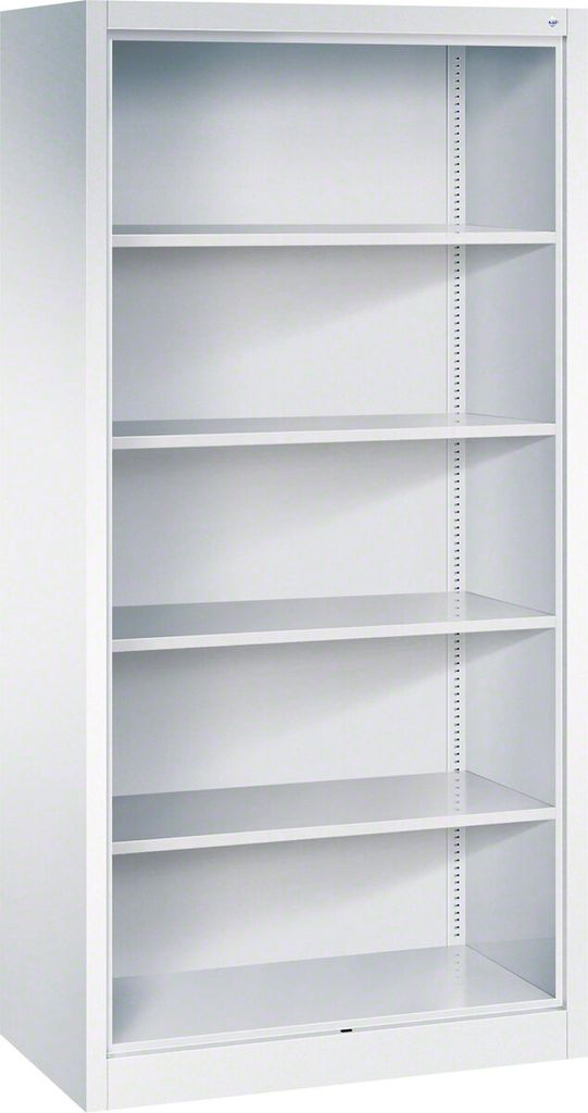 Büroregal mit 4 Einlegeböden Bücherregal Standregal Aktenregal 195x93x50 cm