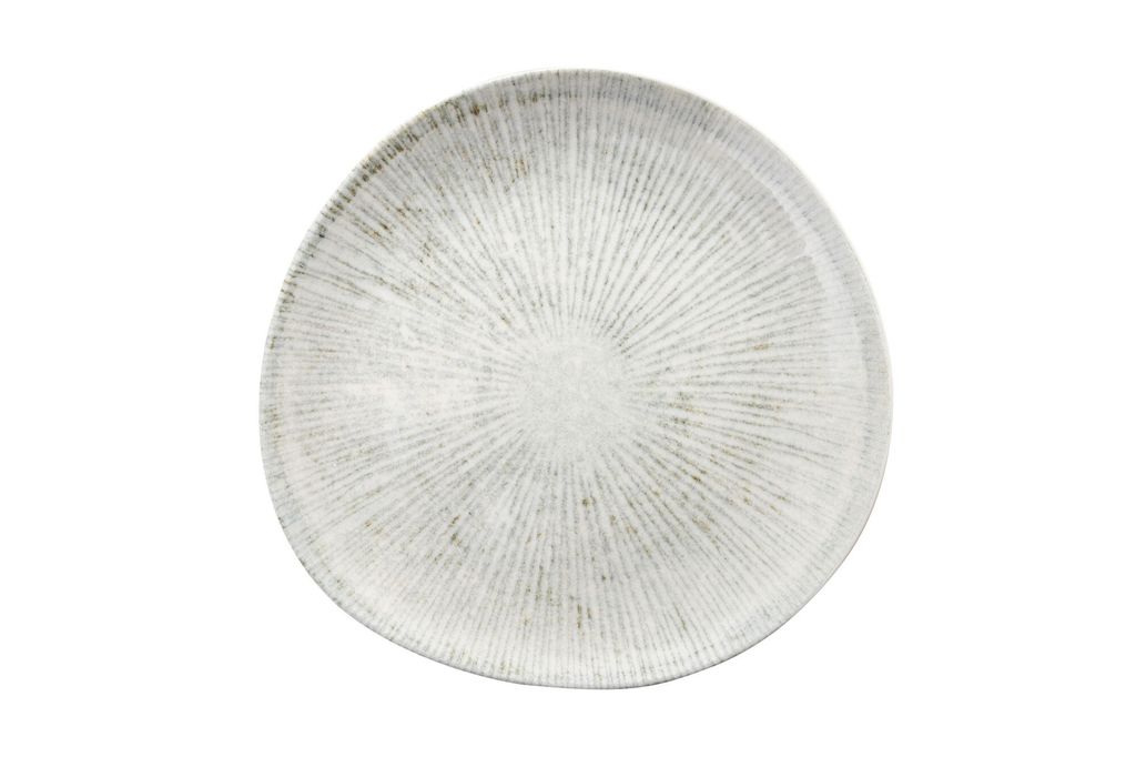 A single plate with a radial pattern is shown against a white background.