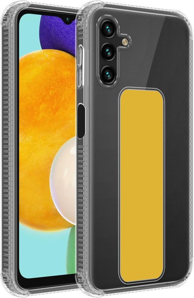 Cadorabo Schutzhülle für Samsung Galaxy A13 5G Hülle in Gelb Etui TPU Silikon Case Cover Standfunktion