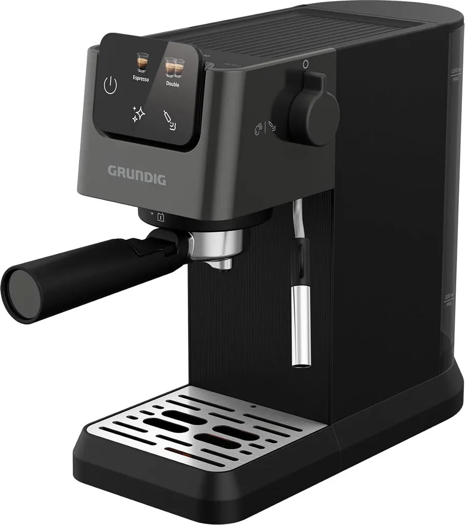 Machine à expresso manuelle Grundig KSM 4330 avec buse vapeur inox