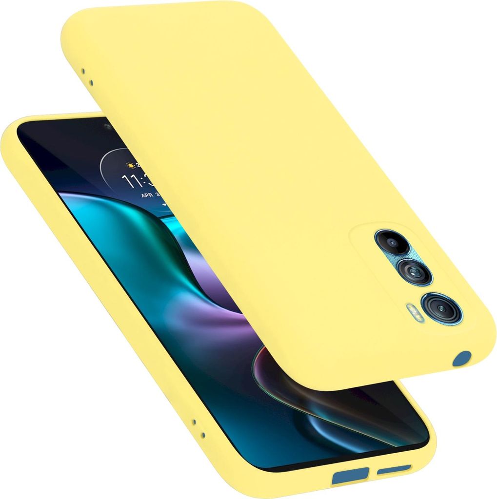 Cadorabo Schutzhülle für Motorola EDGE 30 Hülle in Gelb Produktbild 