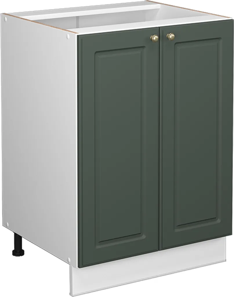 Modulo Basso Cucina 60 cm Vicco Fame-Line | Struttura MDF Verde Oro