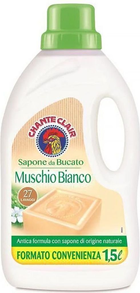 Chante Clair Flüssigwaschmittel Muschio Bianco 1,5 Liter 30 Waschgänge