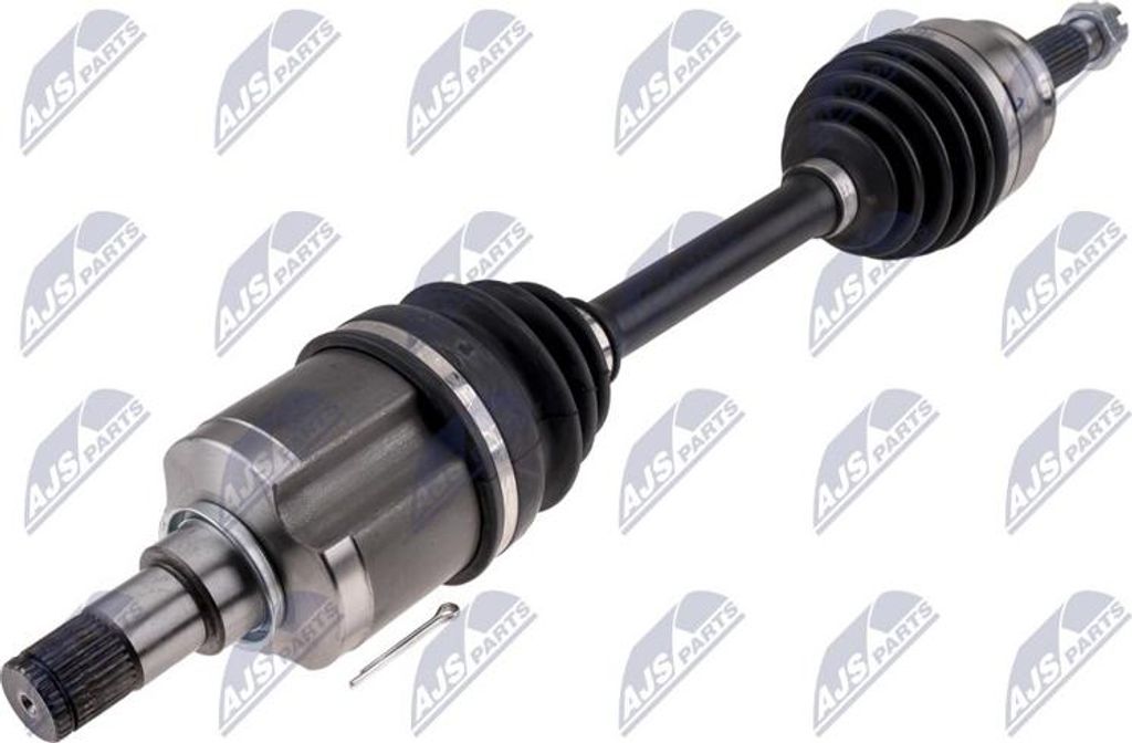 Antriebswelle Vorderachse links, Länge 638 mm, 30 Zähne Differenzialseite, 28 Zähne Radseite