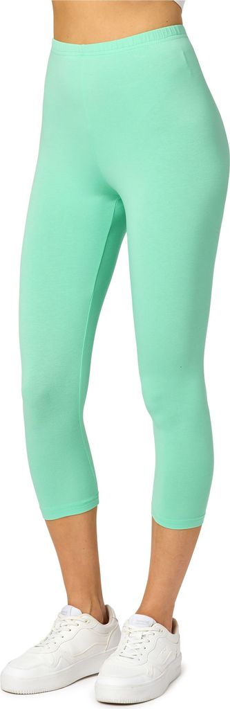 Merry Style Damen Leggings 3/4 aus Viskose MS10-144 (Minze, M)