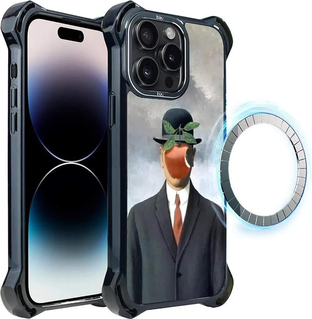 Custodia iPhone 14 Pro Max IBIZU DropGuard Ultra MagSafe Rene Magritte