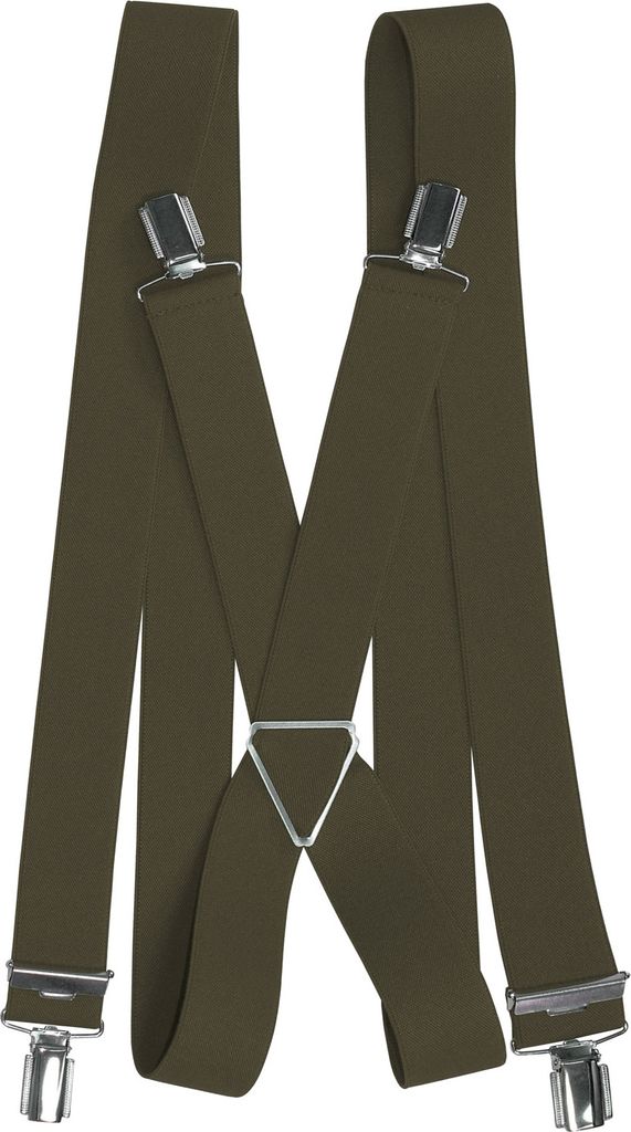 Hosenträger mit 4 Clips Metallkreuz