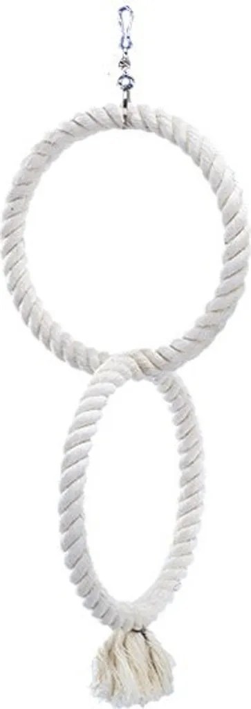 Gioco Arrampicata Nobby 2 Anelli Cotone 50 cm - Benessere per Uccelli