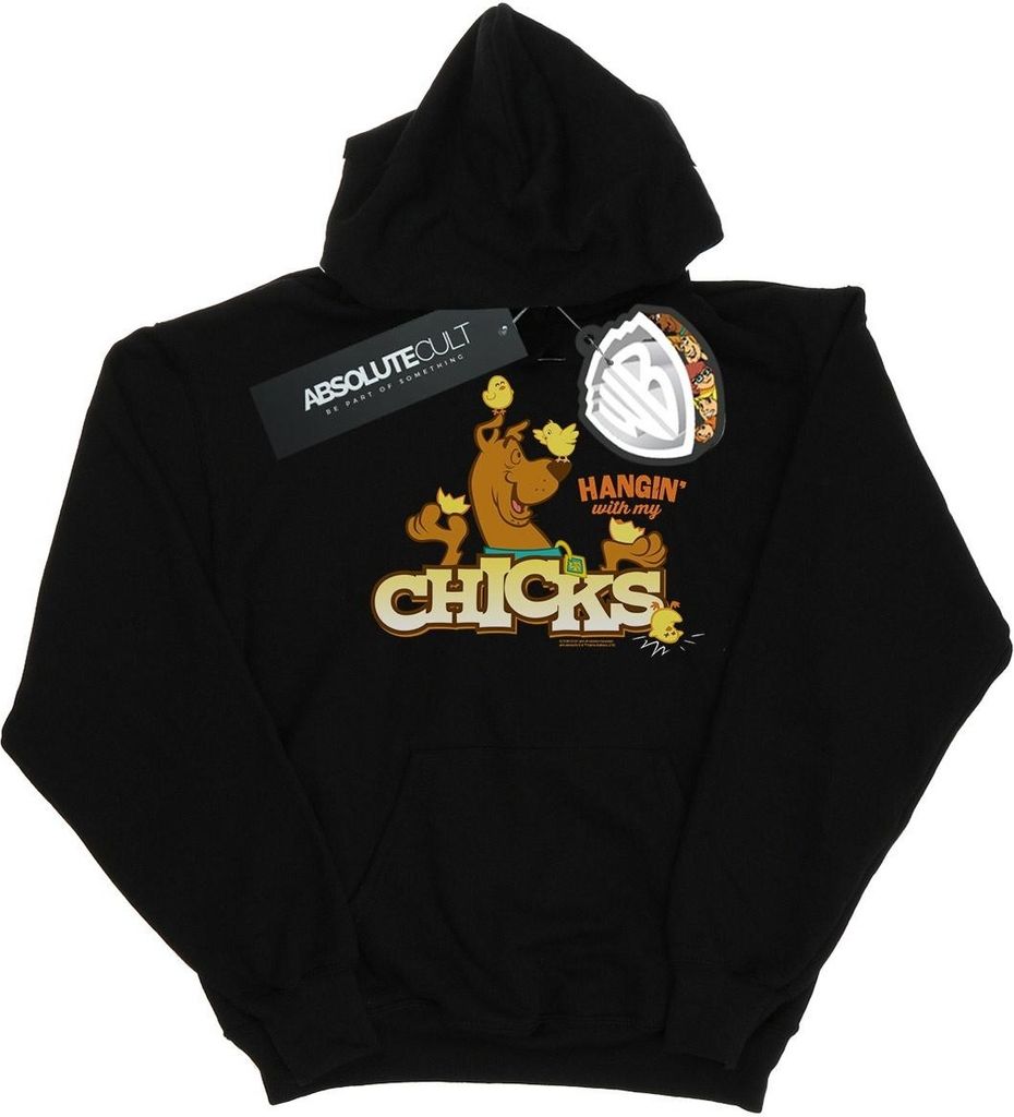 Scooby Doo - "Hangin With My Chicks" Kapuzenpullover für Damen BI13297 (L) (Schwarz)