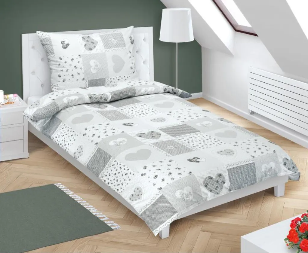 Biancheria Letto Cotone Beige 140x200 70x90 - Standard Alberghiero