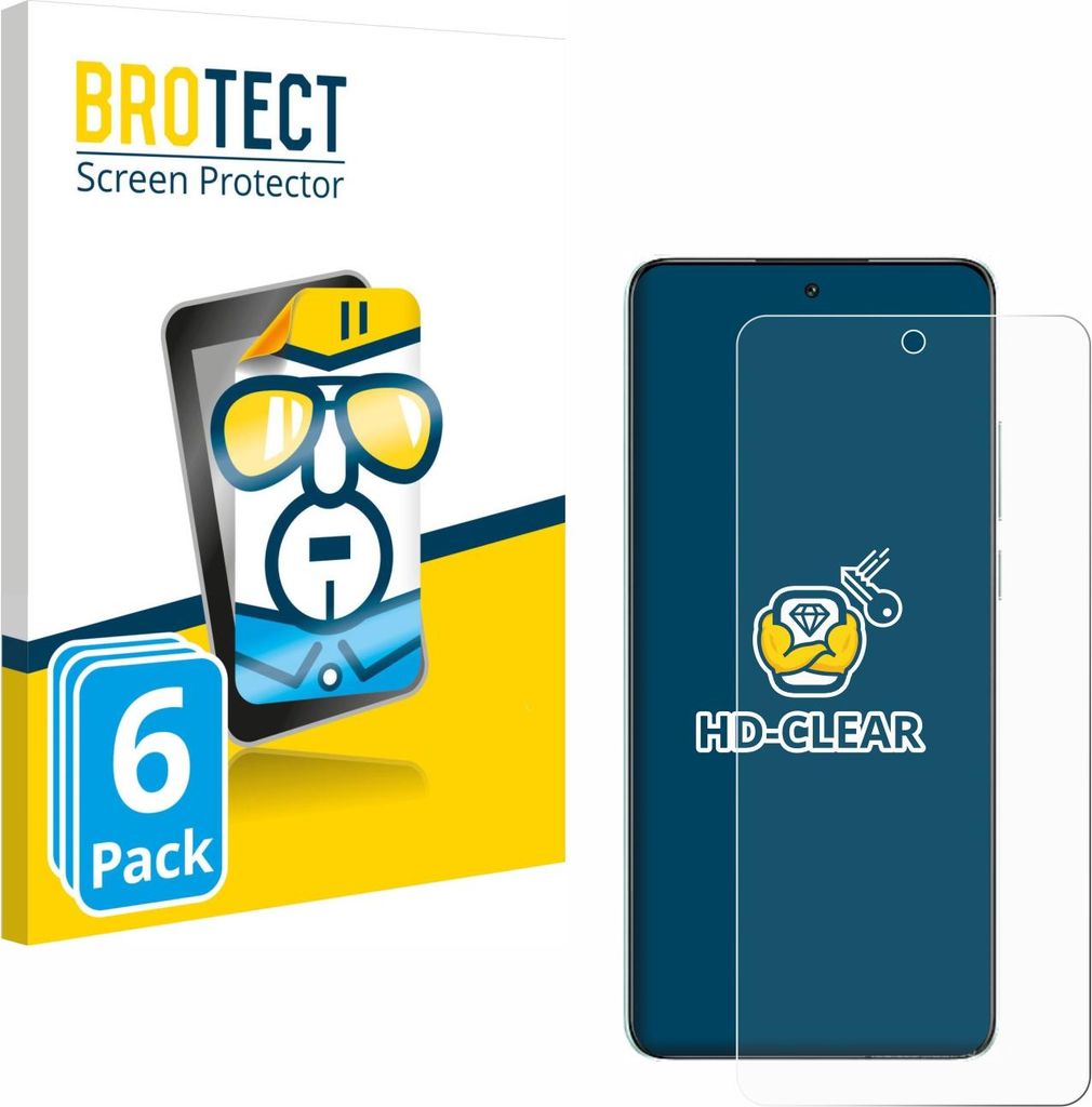 6x Für Oppo K13 Schutzfolie BROTECT Displayschutz Display Schutz Folie Klar Transparent