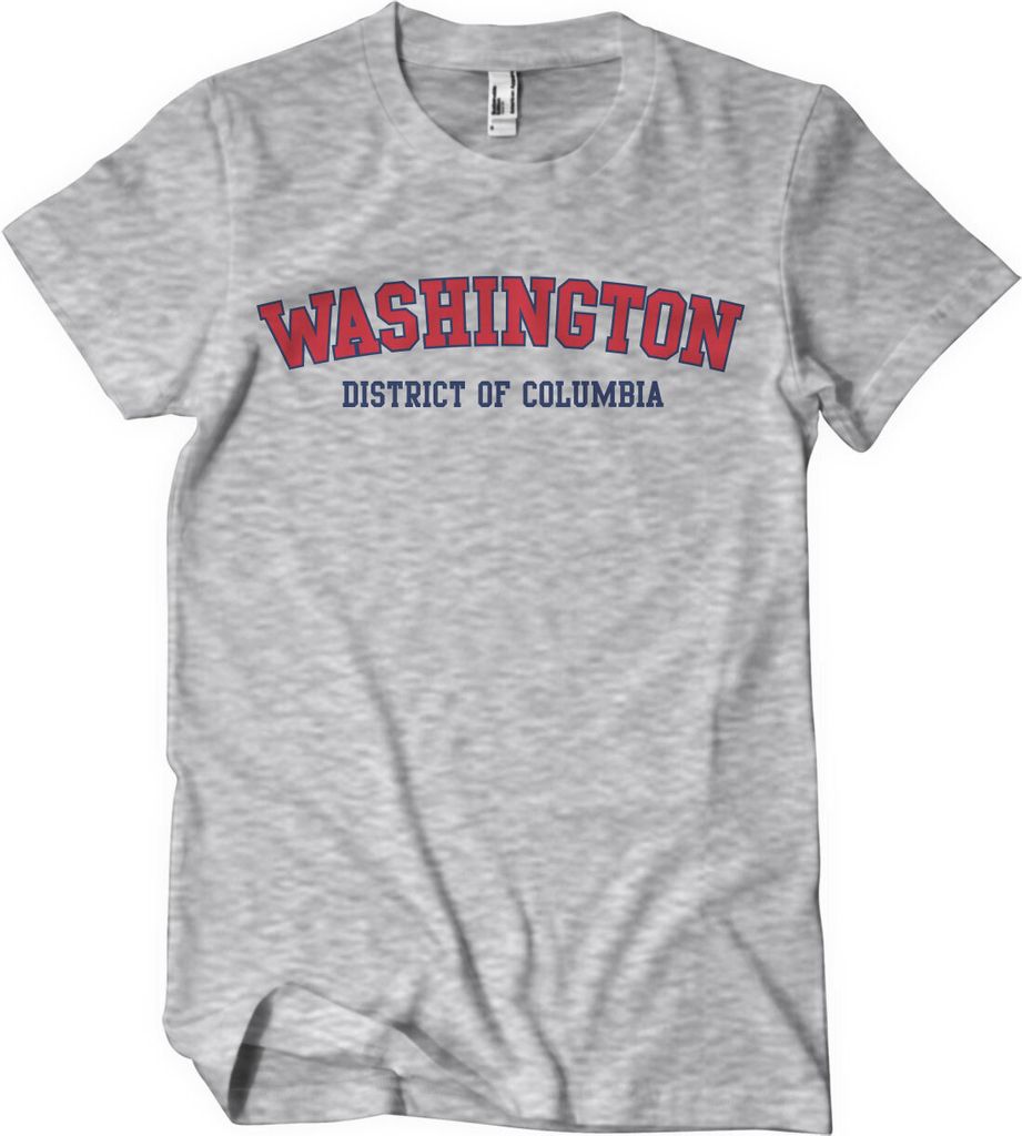 Washington - District Of Columbia T-Shirt - XX-Large - HeatherGrey