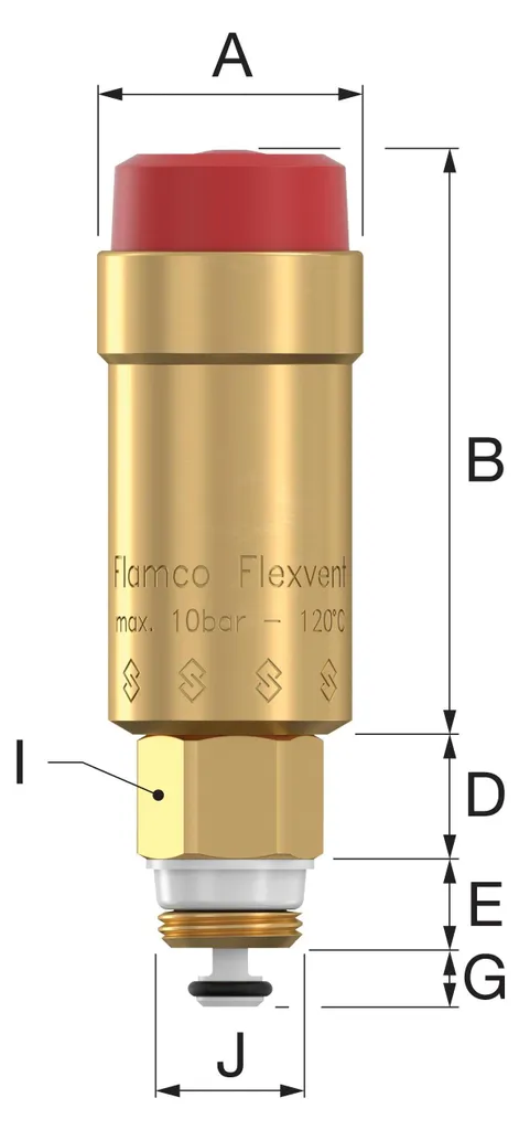 Aalberts Flexvent 3/8 : Purgeur en Laiton Robuste pour Circuit d'Eau - 8
