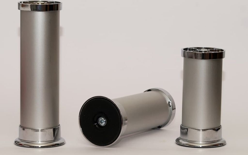 Tischbeine Tischbein Möbelfuss Silber diverse Höhen Produktbild 