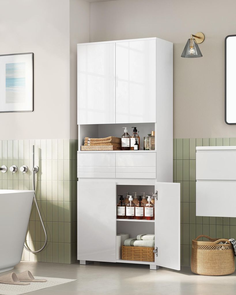 VASAGLE Badezimmerschrank, Badschrank, Badezimmermöbel mit Produktbild 