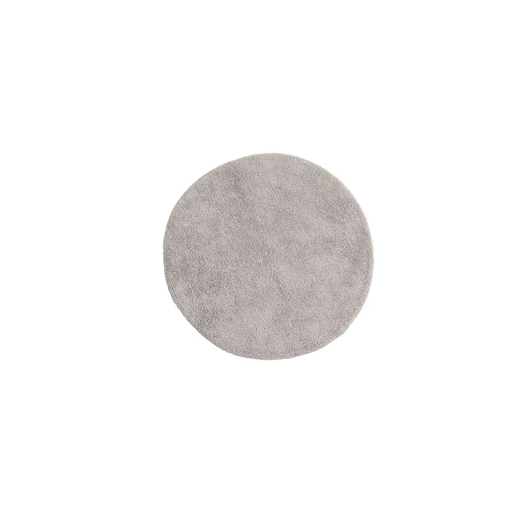 Offerta Tappeto Bagno Valle Ø60cm Grigio Chiaro Cotone Morbidissimo