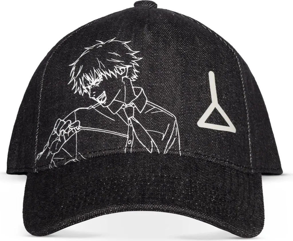 Chainsaw Man Acid Wash Men's Adjustable Cap - Casquette Denji Noir/Gris