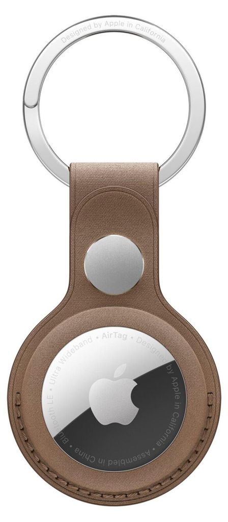 Porte-clés Apple AirTag FineWoven - Taupe Image du produit 