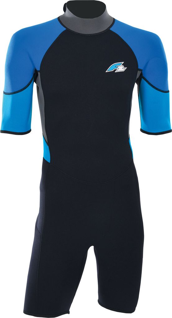 F2 Herren Neopren Anzug Rebel - Shorty 3/2 mm XS Blau 2024/25