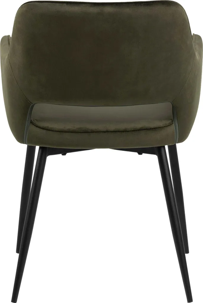 Chaise Ranja velours vert : confort lombaire et assise stable - 17