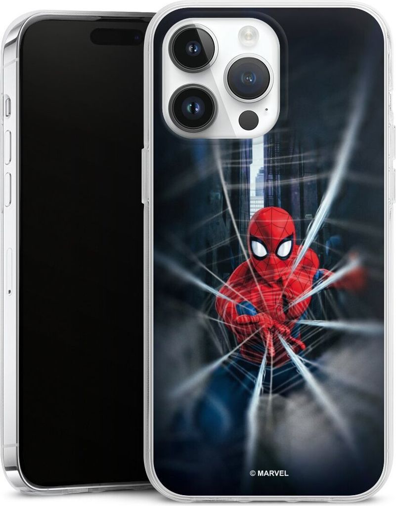 DeinDesign Handyhülle für Apple iPhone 14 Pro Max Silikon Hülle Case Smartphone Schutzhülle Kinofilm Marvel Spider-Man