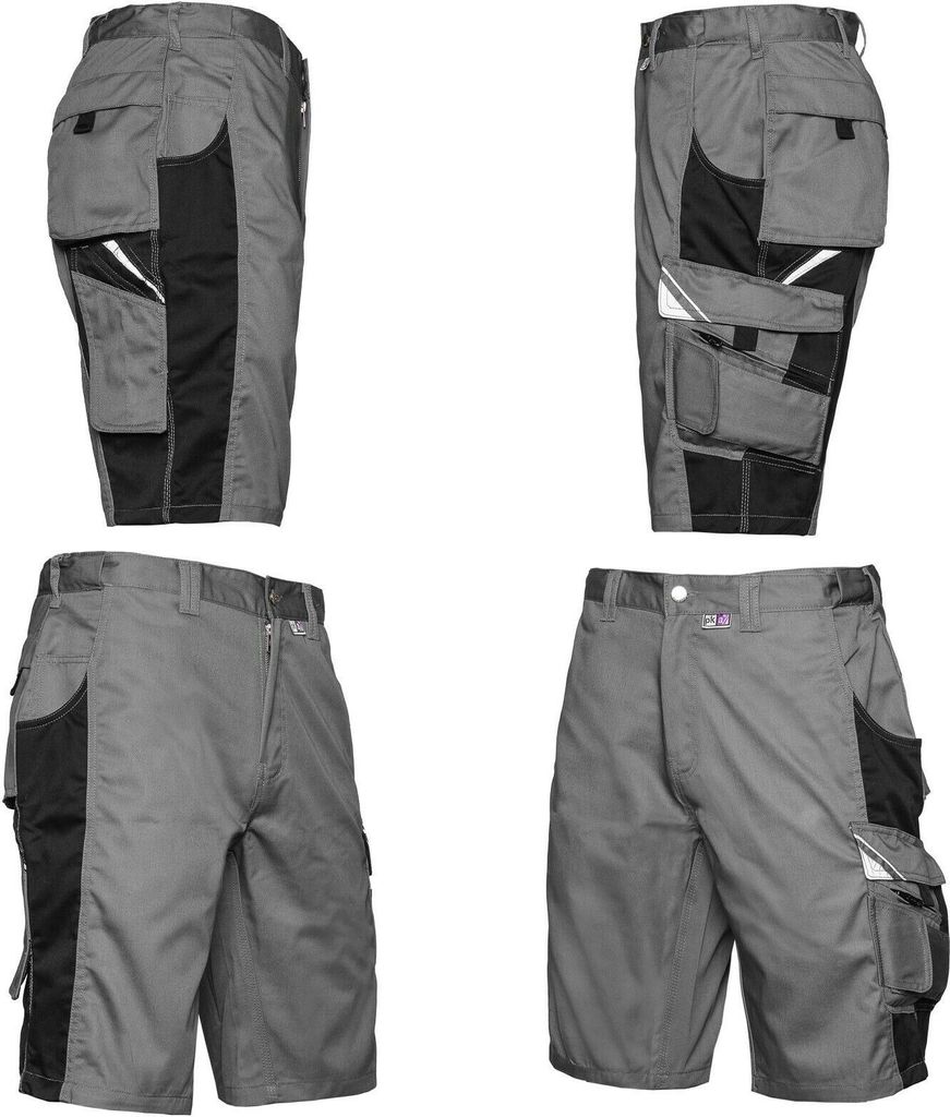BESTWORK Shorts grau/schwarz, Gr. 042 - PKA Klöcker