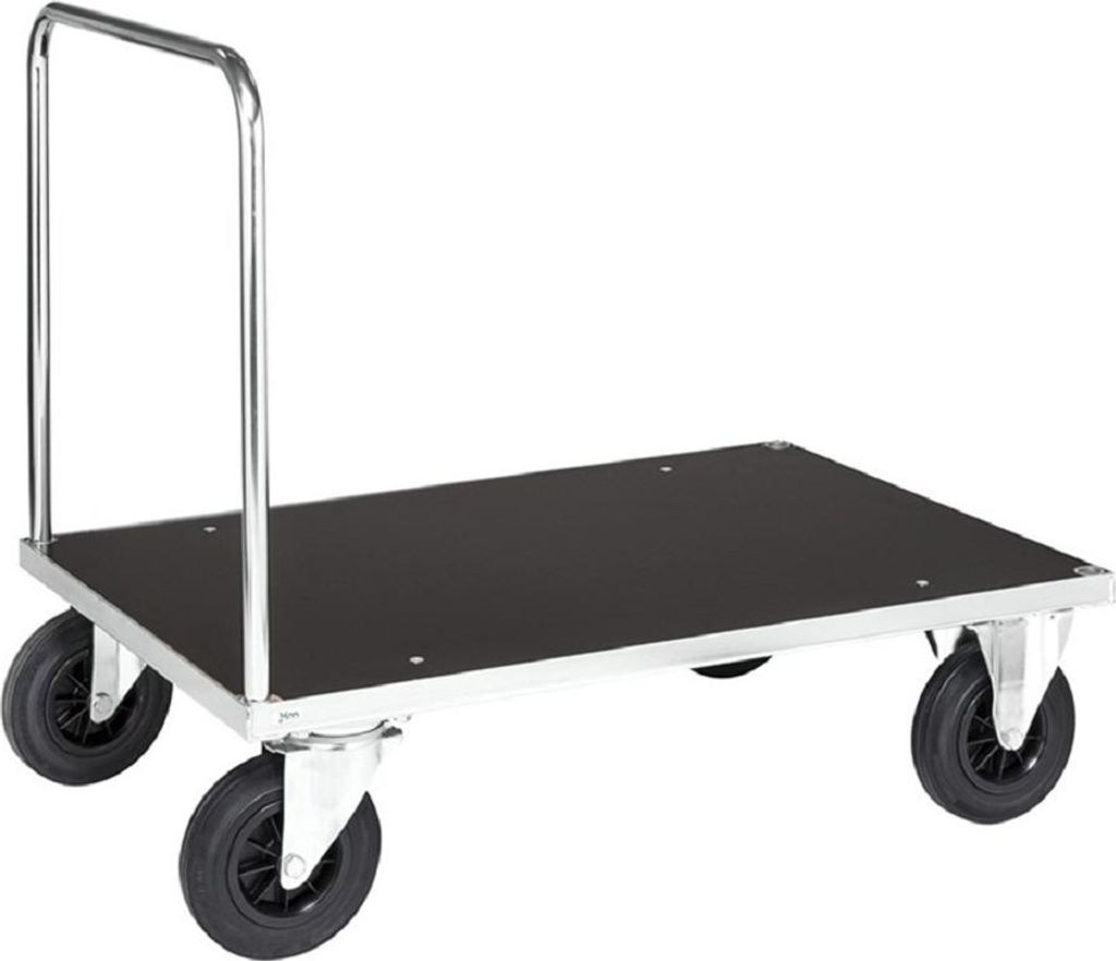 Plattformwagen mit Schiebebügel 1.200 x 800 x 900 mm, 500 kg verzinkt
