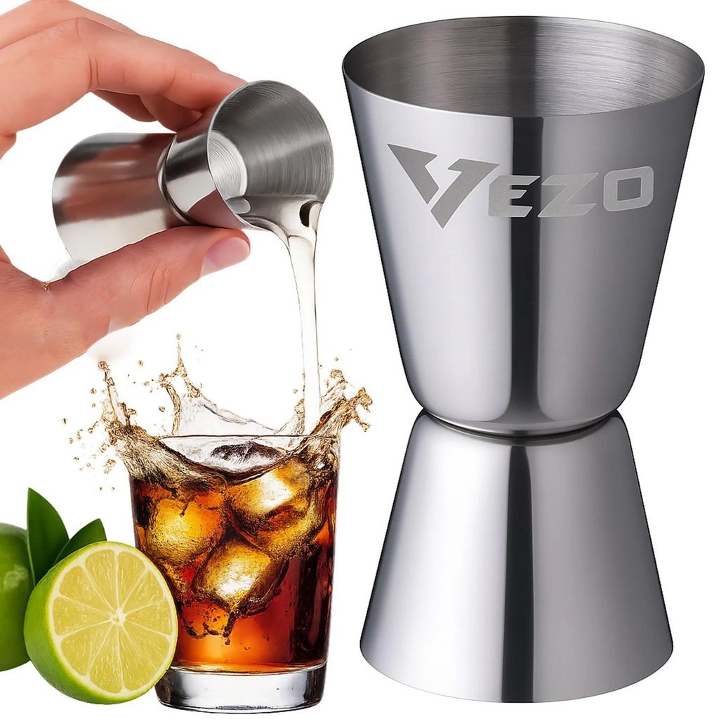 Vezo miarka barmańska jigger 25 50 ml dwustronna stal Zdjęcie produktu 