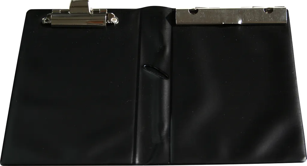 Protège-carnet de caisse en plastique noir RNK 29549 - 120 x 185 mm