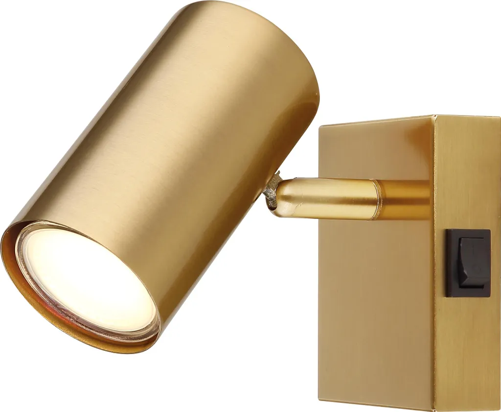 Lampada da Parete Oro 57911-1GO: Faretto Interno con Interruttore