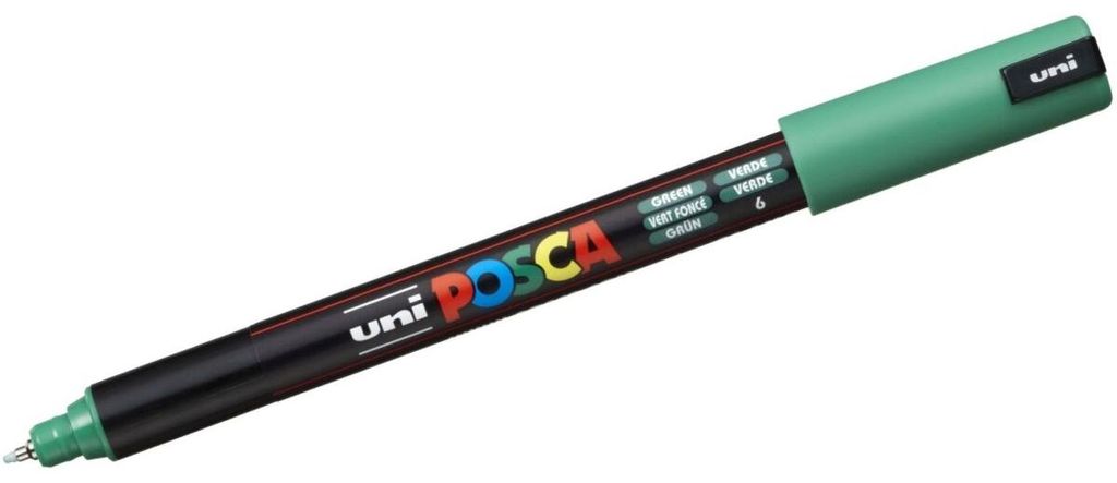 UNIBALL Marker (Verkaufseinheit: 6) UNI POSCA PC-1MR grün Immagine del prodotto 