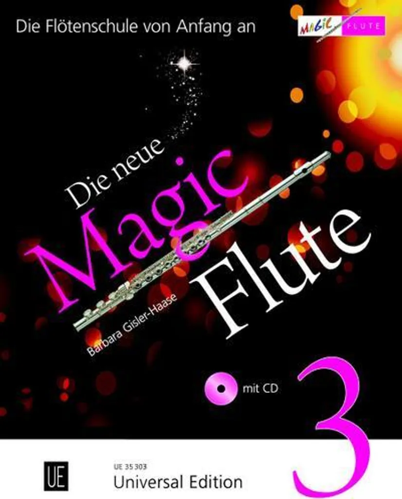 Méthode de Flûte Traversière Magic Flute 3 et son CD Audio d'Exercices