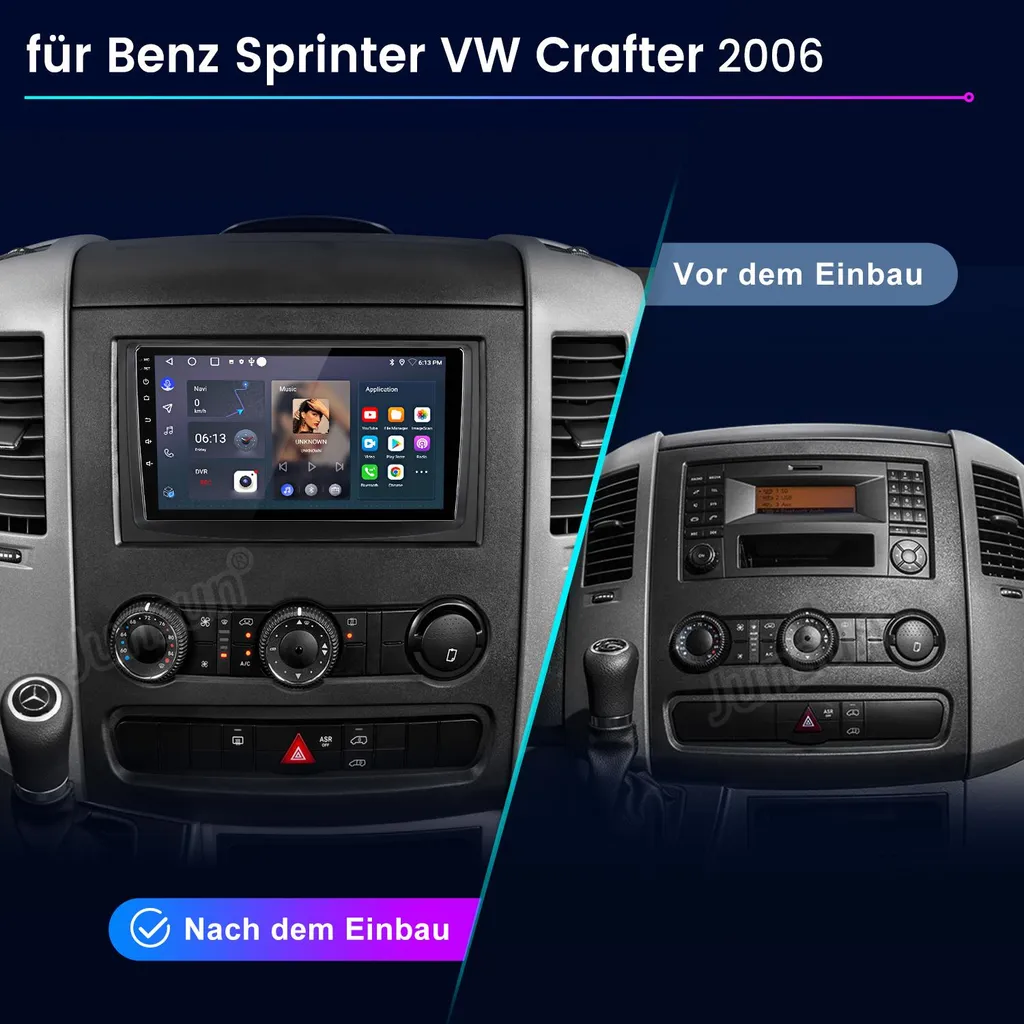 OFFERTA Autoradio 9" Android 15 per Benz Sprinter VW Crafter GPS - 2