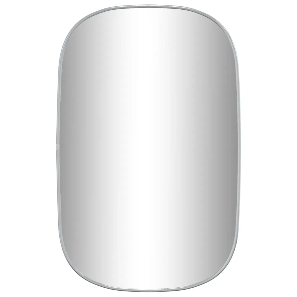 vidaXL Specchio da Parete Argento 70x45 cm - Elegante e Moderno - 8