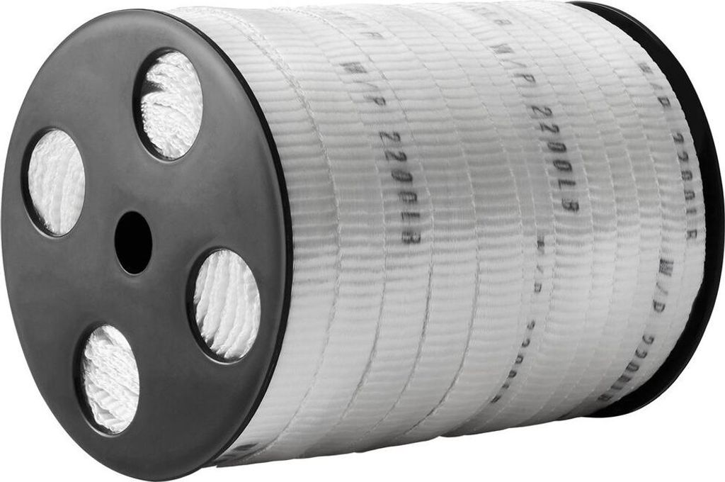Polyester-Zugband, 5/8" x 318' Mule Tape Flachseil, 2200 lbf Zugfestigkeit, bedrucktes Gurtband-Kabelzugband für Verpackung, Gartenarbeit, gewerbl...