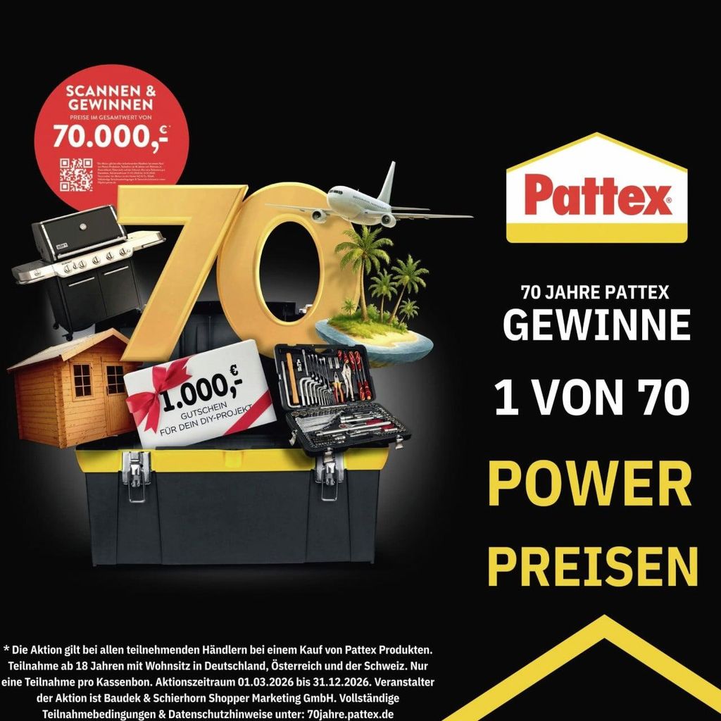 Pattex Kleben statt Bohren stark & einfach Montagekleber Produktbild 