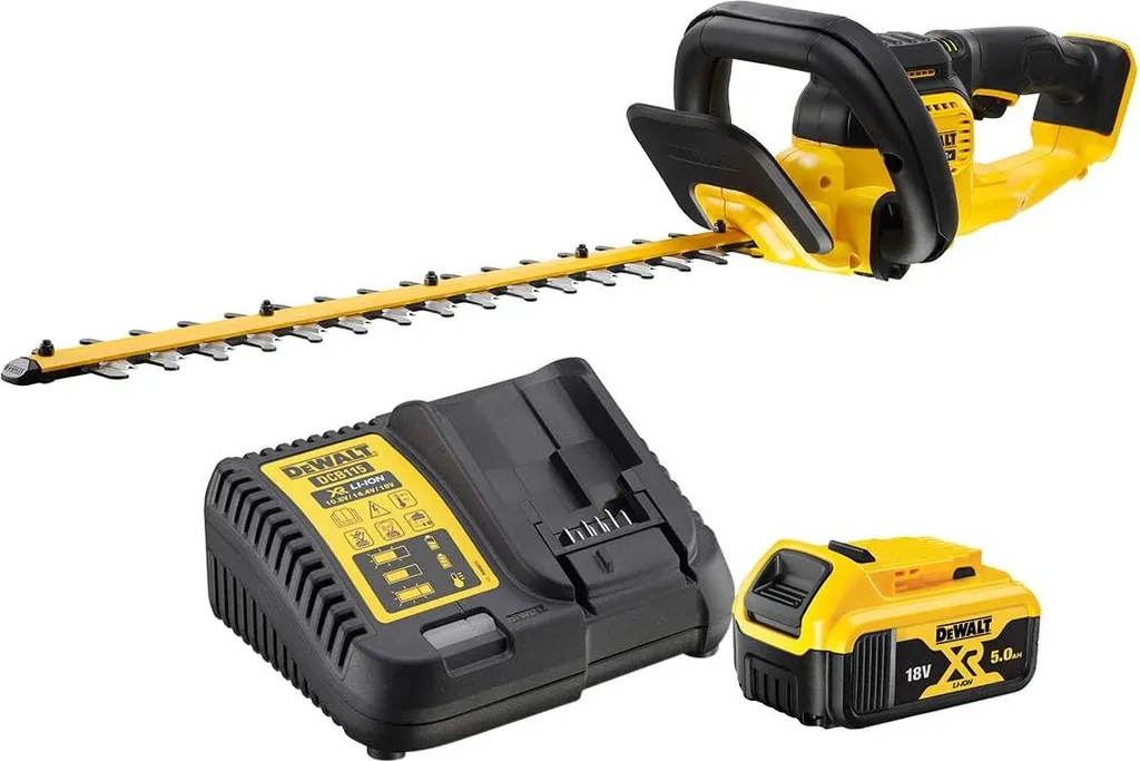 Taille-haie sans fil DEWALT 55 cm 18V DCMHT563P1-QW pack complet